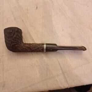 Vintage Rusticated Imported Briar Smoking Pipe, 5 In.